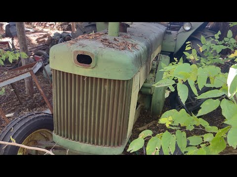 Part 2 abandoned farmstead John Deere tractors antique crawlers and more