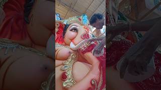 dhoolpet Ganesh idol painting #bappamoryare #ganpatibappamory #trending #ganesh #shortsvideo #shorts