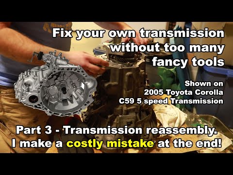 Fix your manual transmission at home - Part 3 -  Reassembling the transmission