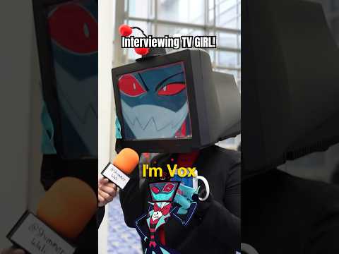 INTERVIEWING VOX COSPLAYER FROM HAZBIN HOTEL #cosplayer #hazbinhotel #voxhazbinhotel