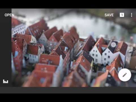 Making Scenes Look Mini with Lens Blur