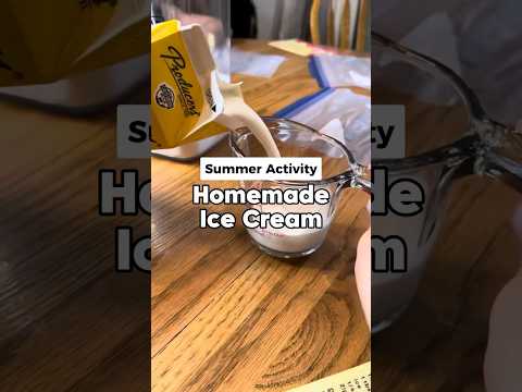 How To Make Homemade Ice Cream in a Bag 🍦 60 Days of Summer - Day 35 #shorts