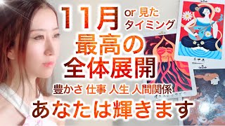 11月or見た時✨今あなたに必要なこと✨全体展開🍀仕事使命豊かさ人生人間関係✨高次元メッセージ音楽 Fabius Music Yuko Light Message