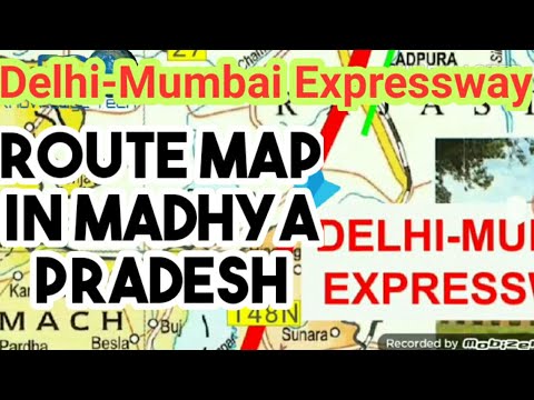 Delhi Mumbai Expressway Route Map in Madhya Pradesh