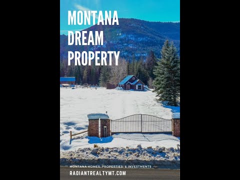 Youtube #Shorts - Montana Dream Property, 80 Acres, 1 Bed/1 Bath Home, Large Barn, Spring Fed Pond..