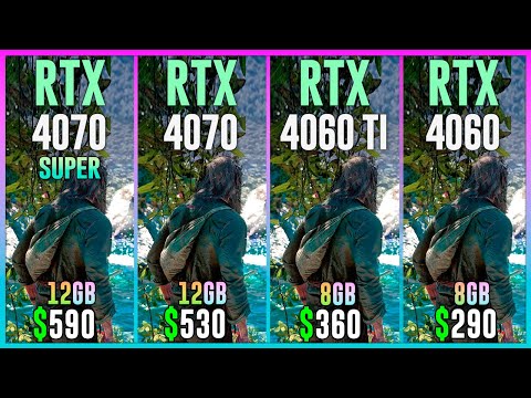 RTX 4070 SUPER vs RTX 4070 vs RTX 4060 TI vs RTX 4060 - Test in 20 Games