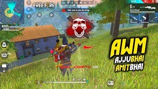 2 AWM Unbeatable best duo Ajjubhai94 & Amitbhai - Garena Free Fire