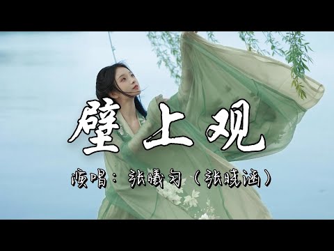 张曦匀（张晓涵） - 壁上观『一刹那栩栩缕影浮光映宫阙，错问今夕是何年，朱颜改怎不见窟画昔日璀璨，却醒来作壁上观。』『动态歌词MV』