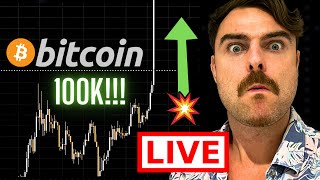 BITCOIN LIVE TRADING TO $100K & BEYOND!!!!!!!!!! 🚀🚀🚀 (24HR LIVE TRADING)