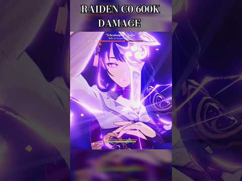 Raiden C0 Damage without Furina buff .#genshinimpact #edit #virais #damage #phonk #raidenshogun