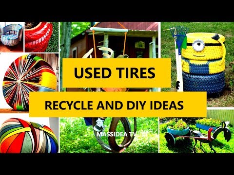 45+ Recycle Used Tires DIY Ideas for Garden & House 2017