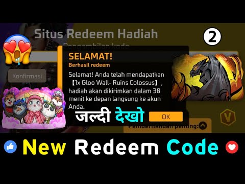 Indonesia Server New Redeem Code Today 😋 || Garena Free Fire