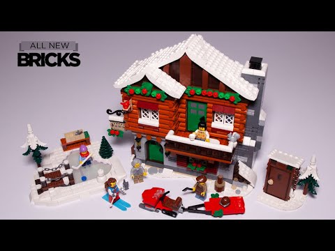 Lego Icons 10325 Alpine Lodge Winter Village Speed Build