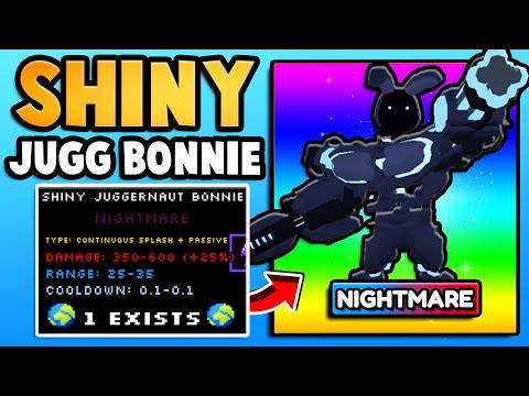 I Got The FIRST SHINY JUGGERNAUT BONNIE! (Five Nights TD)