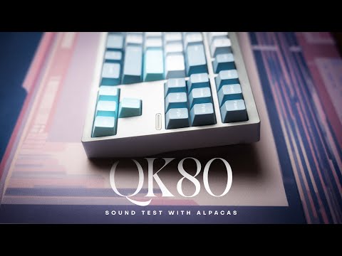 QK80 with Alpaca Switches Typing Sound Test