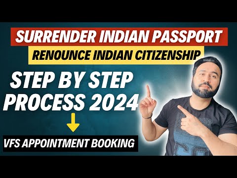 How To Surrender Indian Passport | Step By Step Application Submit | Indian OCI Card Process