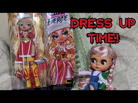 LOL OMG Fierce Swag Doll Unboxing plus Dress Up time with a Traveling Blythe!