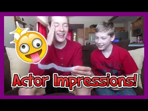 MOVIE ACTOR IMPRESSIONS CHALLENGE W/ BRAYDEN