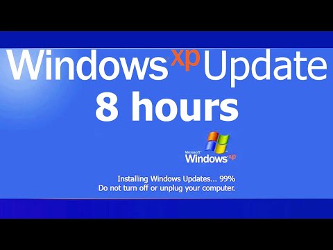 Windows XP Update Screen REAL COUNT 8 hours 4K Resolution