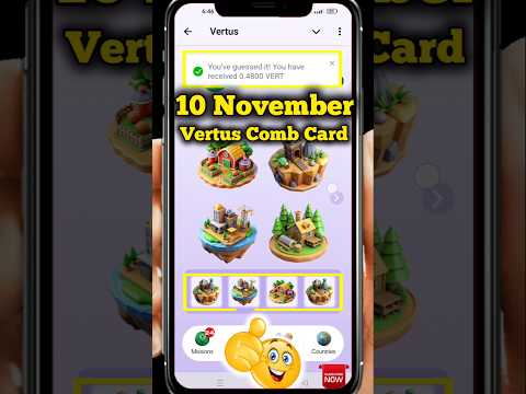 vertus combo today । vertus code today । 10 November । vertus combo 10 November #short