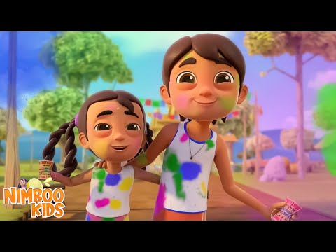 Holi Ayi Re, होली आई रे, Hindi Rhymes and Holi Song for Kids, Festival of Colours