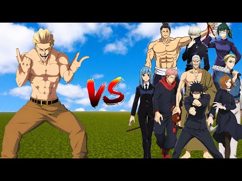 Hakari Kinji Vs Jujutsu kaisen Sorcerers