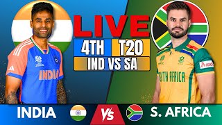 LIVE: India vs South Africa 4th T20I | Live Match Score & Commentary | IND vs SA live match today🏏