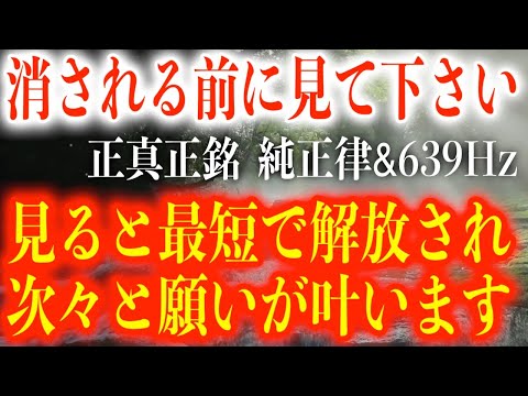 消される危険がありますので消える前に1度だけでも見て下さい。再生すると闇のエネルギーから解放され次々と願いが叶うよう調整された本物のヒーリング作品です(@0345)純正律 639Hz