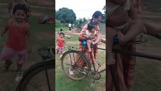 cute baby cycle riding with grand pa #cutebaby #babymoments #babycelebration #adorablebabymoments