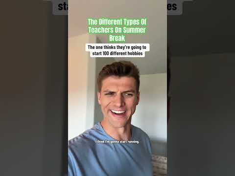 The different types of teachers on summer break #teacher #teacherlife #teachersofyoutube #summer