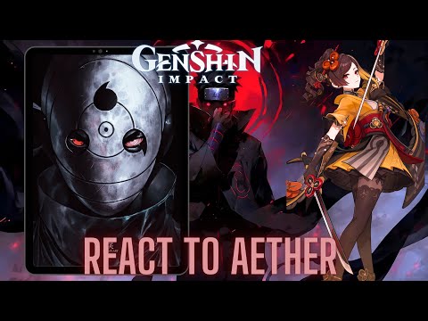 Genshin impact react to Aether as obito uchiha | naruto shippuden | Gacha life 2 Sasuke