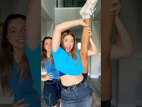 She’s SO FLEXIBLE! 😱👀🤣 | Triple Charm #Shorts