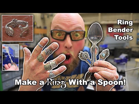 Make a Ring with a Spoon or Cutlery! - PepeTools Ring Bending Tool!