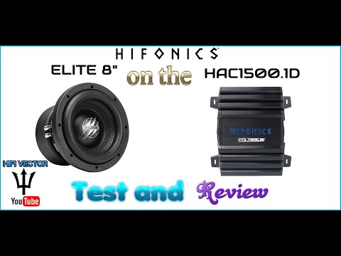 New Hifonics 8" Elite subwoofer and Colossus Pro 1500 watt amplifier review Best 8" sub ?