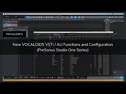 New VOCALOID5 VSTi / AU Functions and Configuration (PreSonus Studio One Series)