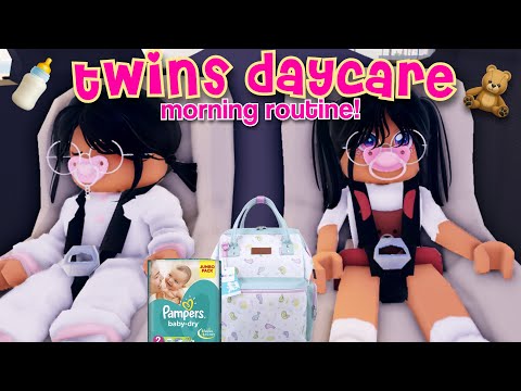 TWINS DAYCARE MORNING ROUTINE!| Roblox Berry Avenue Roleplay