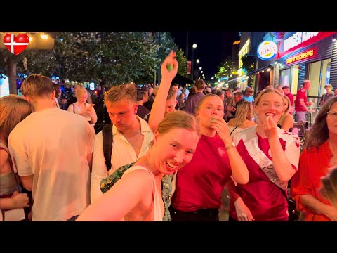 Copenhagen Crazy NIGHTLIFE After Losing Football Match, Denmark-Saturday 2024, 4K HRD