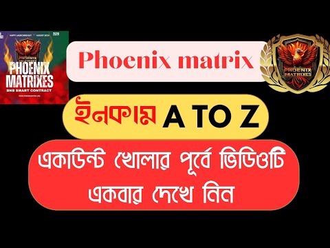 Phoenix Matrix ki ? কিভাবে ইনকাম হয় || কিভাবে কাজ করবেন || Phoenix Matrixes Full Business Plan