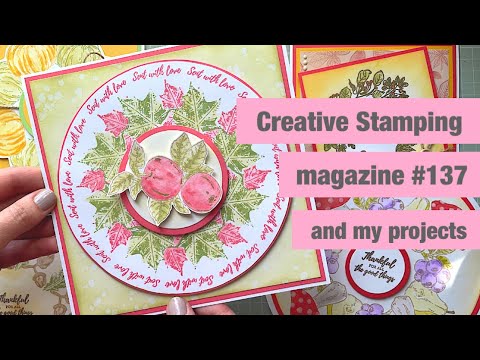 Creative Stamping magazine issue 137 and few projects I have made @CraftStashcoukTV