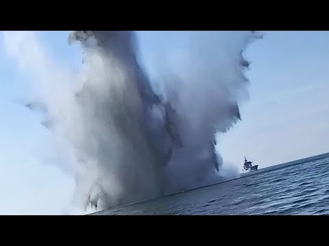 Minesweepers Detonate World War 2 Sea Mines In The Baltic Sea