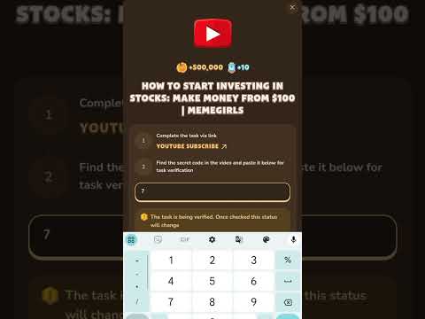 HOW TO START INVESTING IN STOCKS: MAKE MONEY FROM $100 | MEMEGIRLS | MEMEFI New Video Code