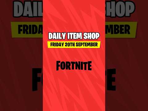 Fortnite - Daily Item Shop Update (Friday 20th September)