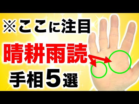 【手相】人生が報われる！晴耕雨読手相５選