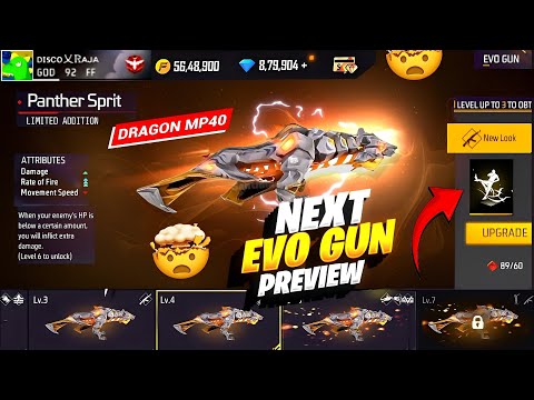 Next Evo Gun Skin Review Free Fire 😍 | Cobra Mp40 Return | Free Fire New Event | FF New Event Today