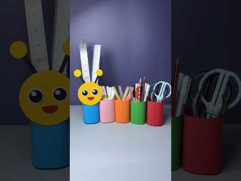 How to Make Pan Stand Origami Pen Holder Paper Pencil Holder kaise banate hai pan stand making #diy