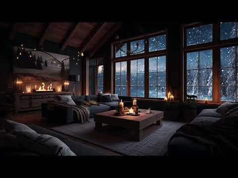 Winter Ambience: Windy, Warm, and Cozy Fireside Sounds