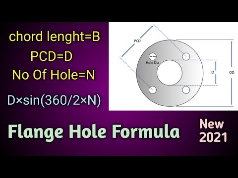 Plate Me Flange Ka Hole Marne Ka Formula Plate Se Flange Kaise Banaye PCD Kya Hai