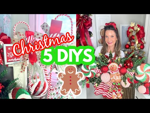 🎄NEW!! 5 DIY CHRISTMAS DECOR CRAFTS🎄"I Love Christmas episode 14 Olivias Romantic Home