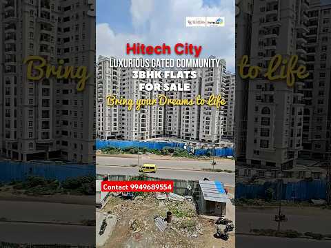 Hitech City HYDERABAD LUXURY 3BHK FLATS FOR SALE CONTACT 9949689554 #hyderabad #hitechcity #hmda