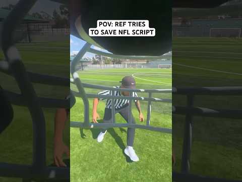 POV: NFL REF TRIES TO SAVE SCRIPT.. (FAILS) #nfl #funny #shorts